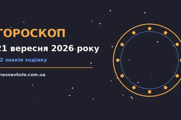 Гороскоп на 21 вересня 2026 року: час рішень для всіх знаків для нових справ і розмов