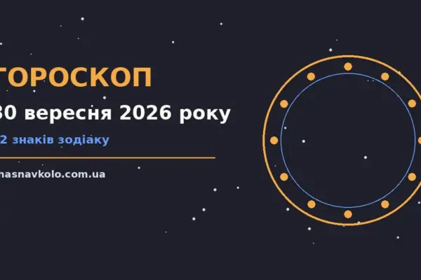 Гороскоп на 30 вересня 2026 року: час рішень для всіх знаків для нових справ і розмов