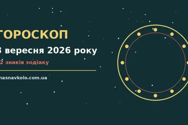 Гороскоп на 8 вересня 2026 року: час рішень для всіх знаків для нових справ і розмов